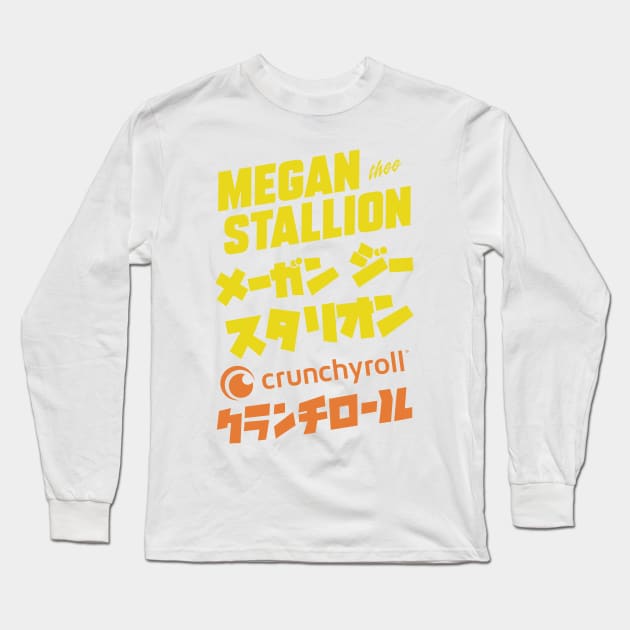 Megan Thee Stallion Crunchyroll Merch CR Loves Megan Thee Stallion Long Sleeve T-Shirt by Nicolashca